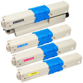 4 Pack Compatible Oki C301, C321 Toner Cartridges